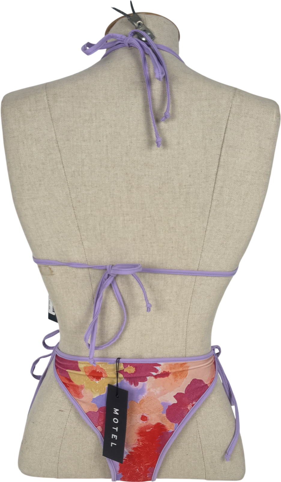 Motelrocks Purple Pami Bikini Set UK M