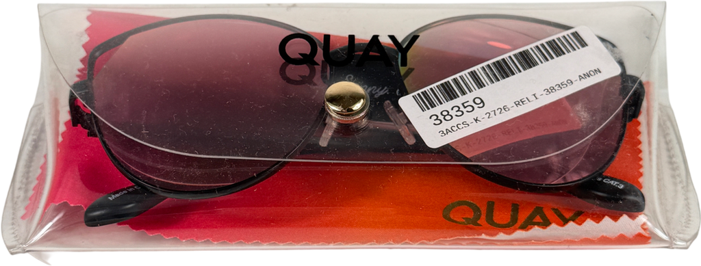 QUAY Blue Get Down 125 Sunglasses in Case