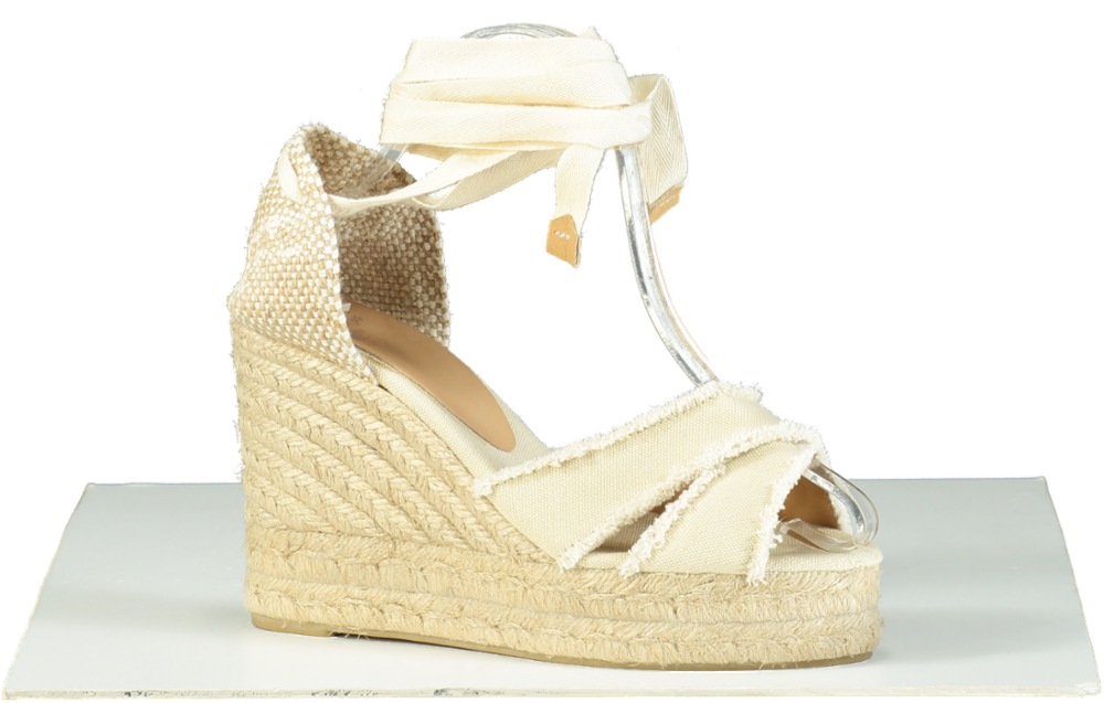Castañer Beige Espadrille Wedge Sandals EU 38