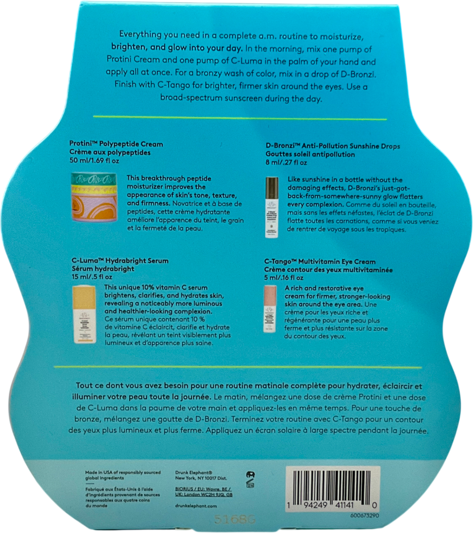 Drunk Elephant Daytime Exhibit Morning Skincare Set