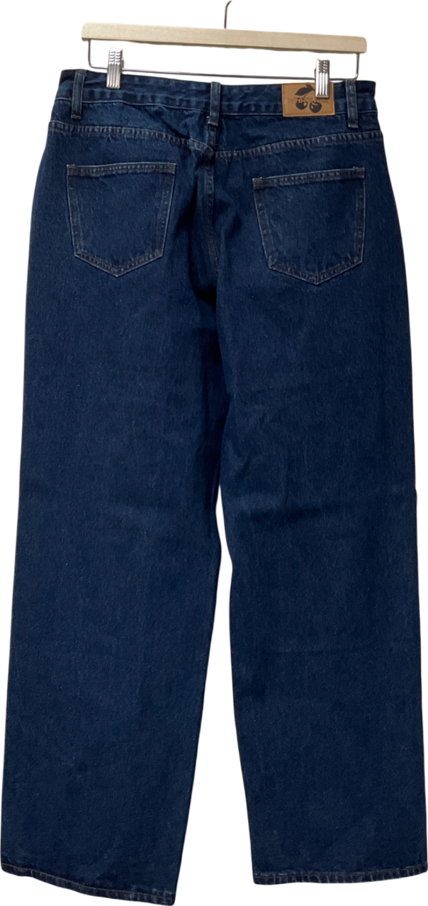 White Fox Navy Blue Jeans UK M