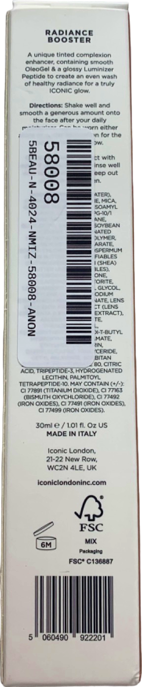 Iconic London Radiance Booster Be Original 30ml