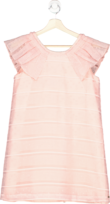 Tartine et Chocolat Pink Pleated Cap Sleeve Dress 14 Years