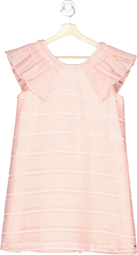 Tartine et Chocolat Pink Pleated Cap Sleeve Dress 14 Years