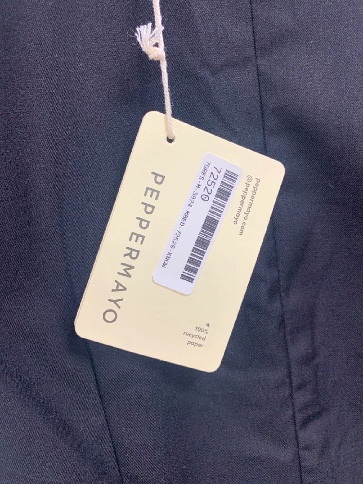 Peppermayo Black Cassia Mini Dress UK 8