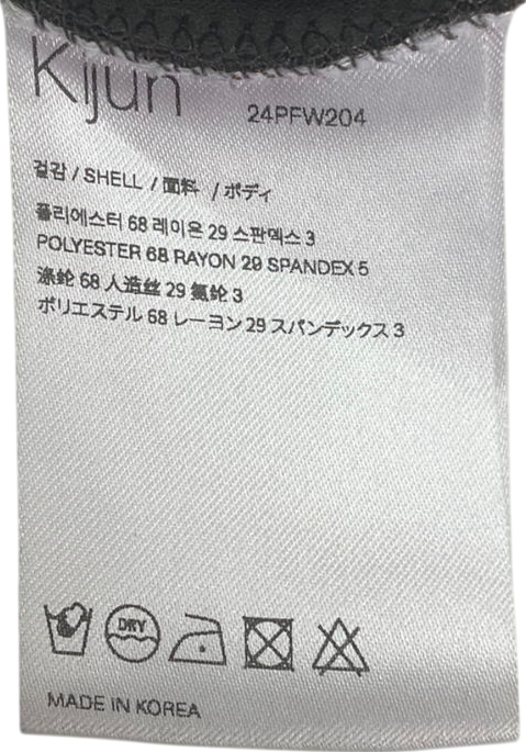 Kijun Green Belted U-neck Top UK S