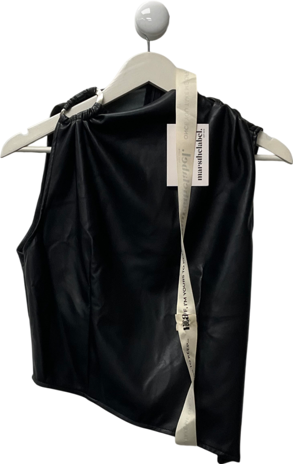 Mars the Label Black Tank Top With Ring Detailing Design UK 12