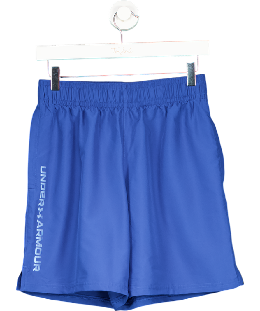 Under Armour Blue Tech Woven Wordmark Shorts UK S