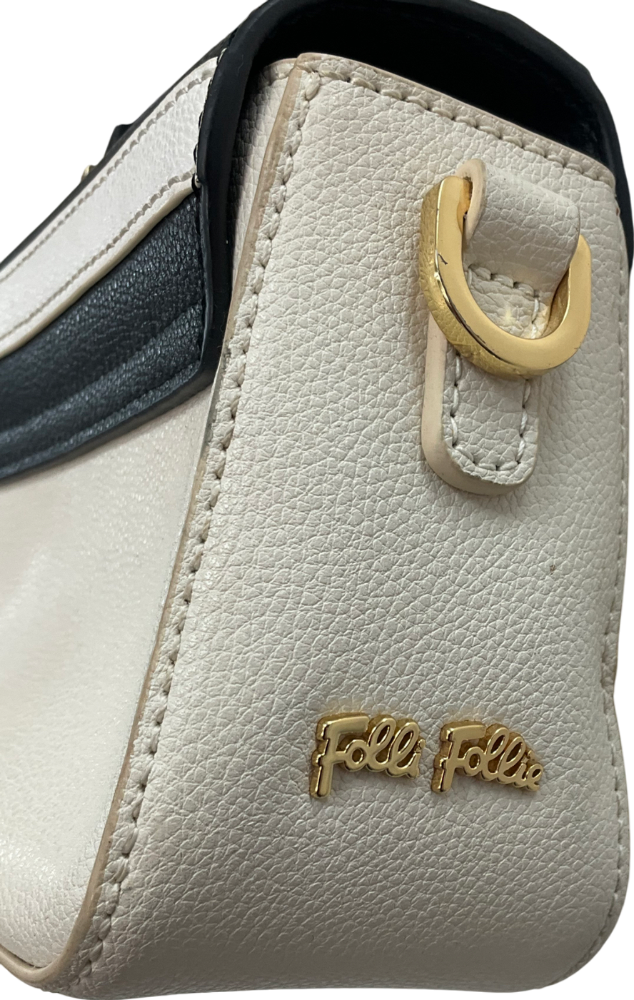 foli foli Cream Monochrome Style Handheld Bag