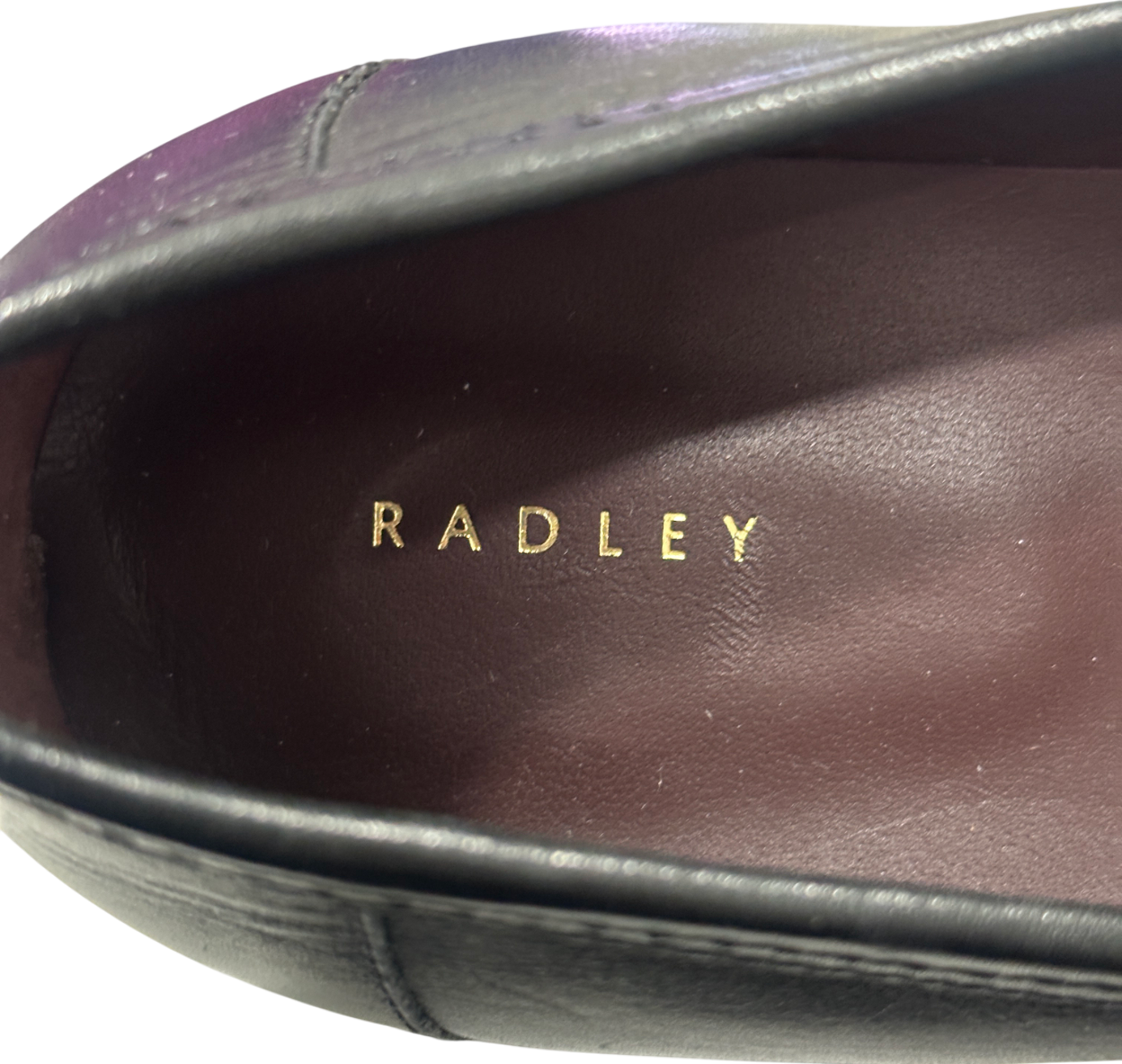 Radley London Black Burlington Row Saddle Loafer UK 8 EU 41 👠