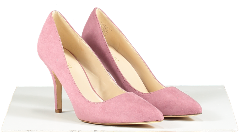 Kurt Geiger Nine West Pink Suede Mid Heel Court Shoes Bnib UK 8.5 👠