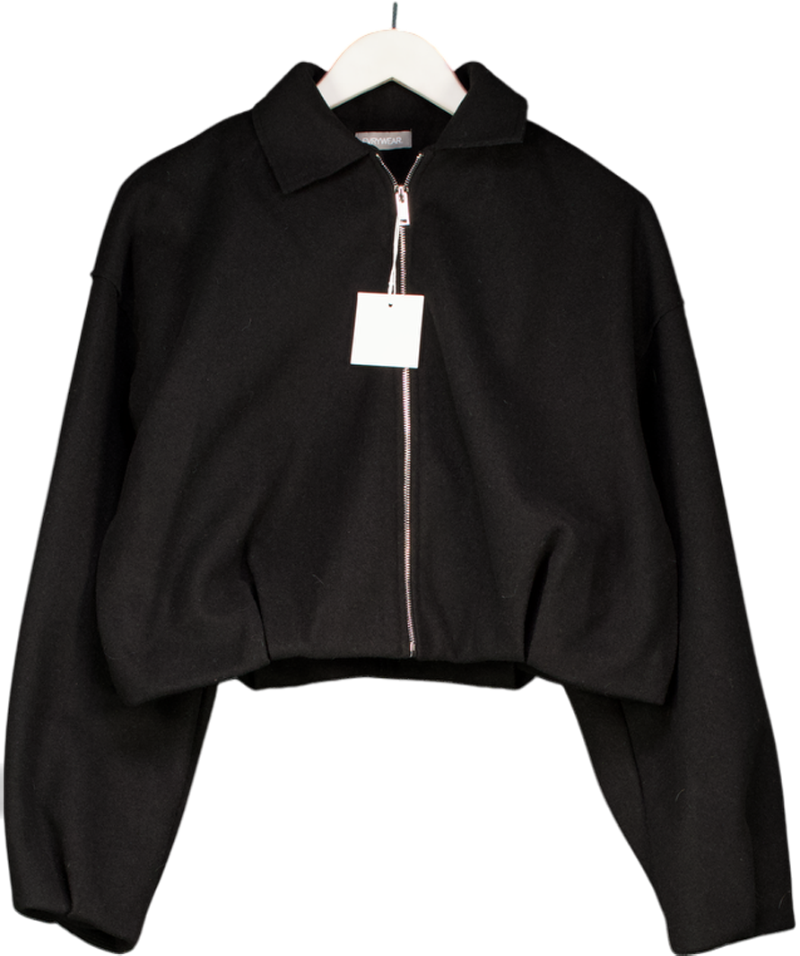 Evrywear Black Tailored Collar Jacket - Charcoal UK M