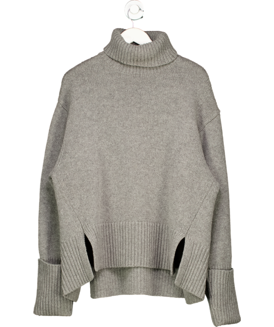 AXEL ARIGATO Grey Axel Arigato Merino Wool Roll Neck Oversize Jumper UK S