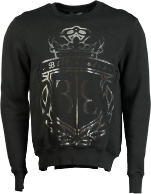 Billionaire Black Crew Neck Sweatshirt UK S