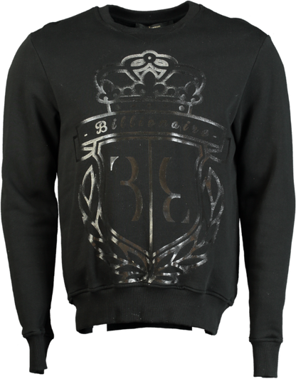 Billionaire Black Crew Neck Sweatshirt UK S