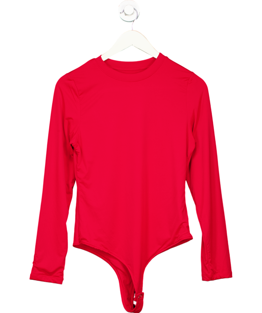 Reoria Red Long Sleeve Bodysuit UK L