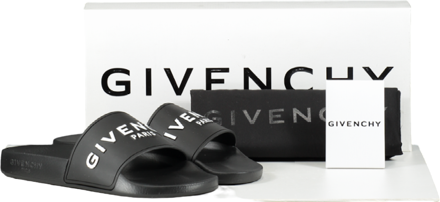 Givenchy Givenchy Black 3d Logo Sliders Sandals BNIB UK 3 EU 36 👠