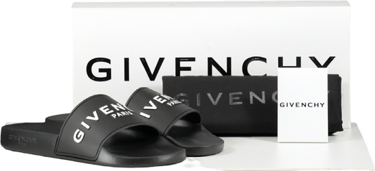 Givenchy Givenchy Black 3d Logo Sliders Sandals BNIB UK 3 EU 36 👠