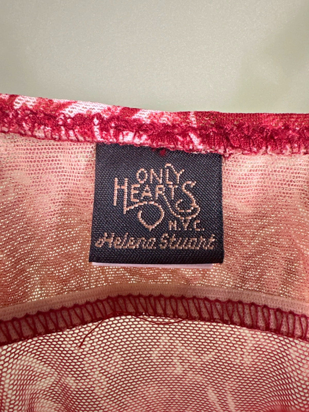 Only Hearts Red Helena Stuart Dress UK XS