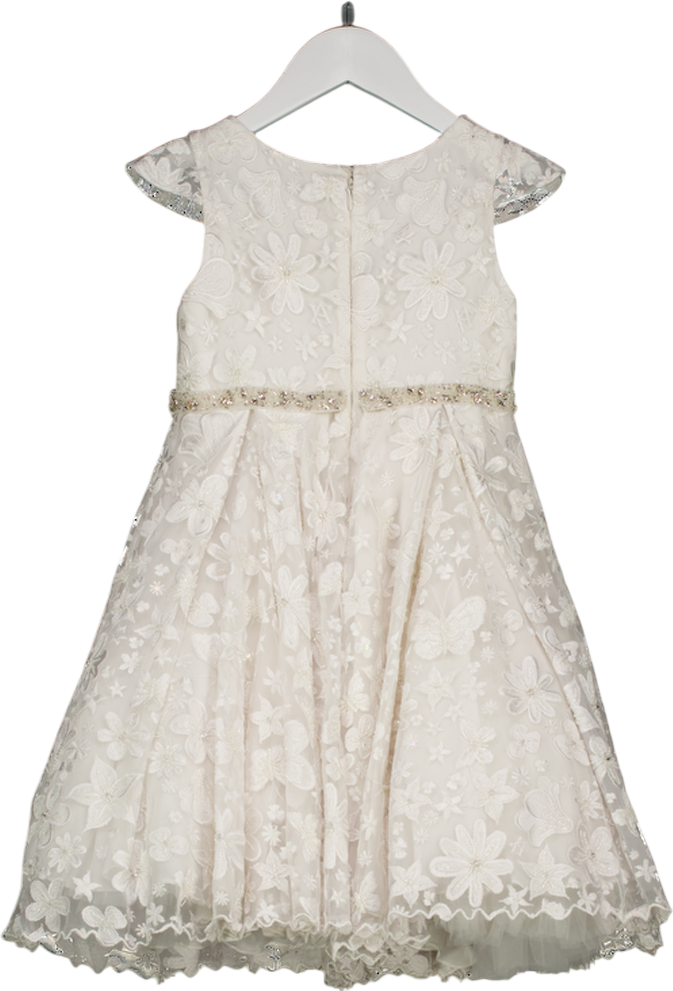 MAISON AVA White Girls Embellished  Occasion Dress 8 Years