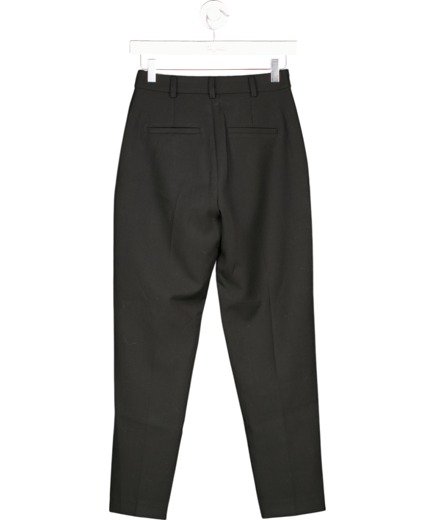 Karen Millen Black Petite Fit Compact Stretch Tailored Straight Leg Trouser UK 6
