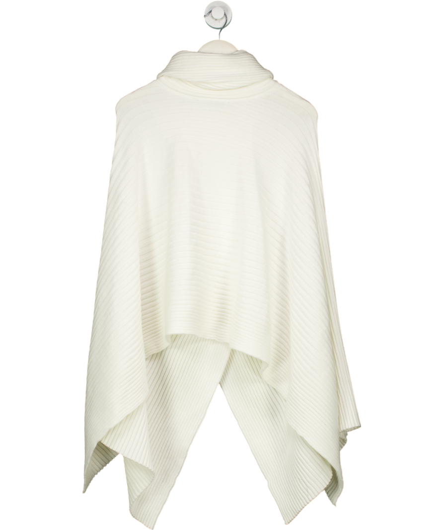 Leem White Wrap Poncho One Size