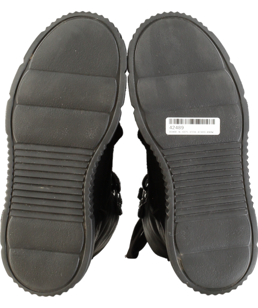 INUIKII Leather Matilda Black Platform Sneaker  Boots UK 5 EU 38 👠