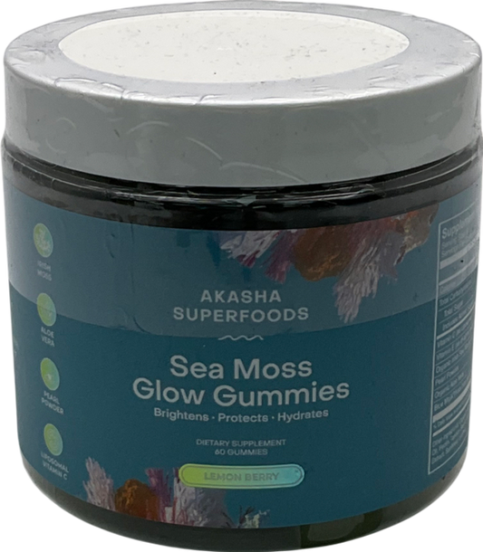 akasha superfood Sea Moss Glow Gummies Lemon Berry 60 gummies