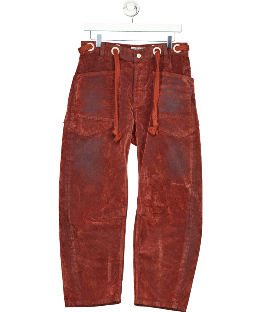 We The Free Red Moxie Pull-on Barrel Jeans W26
