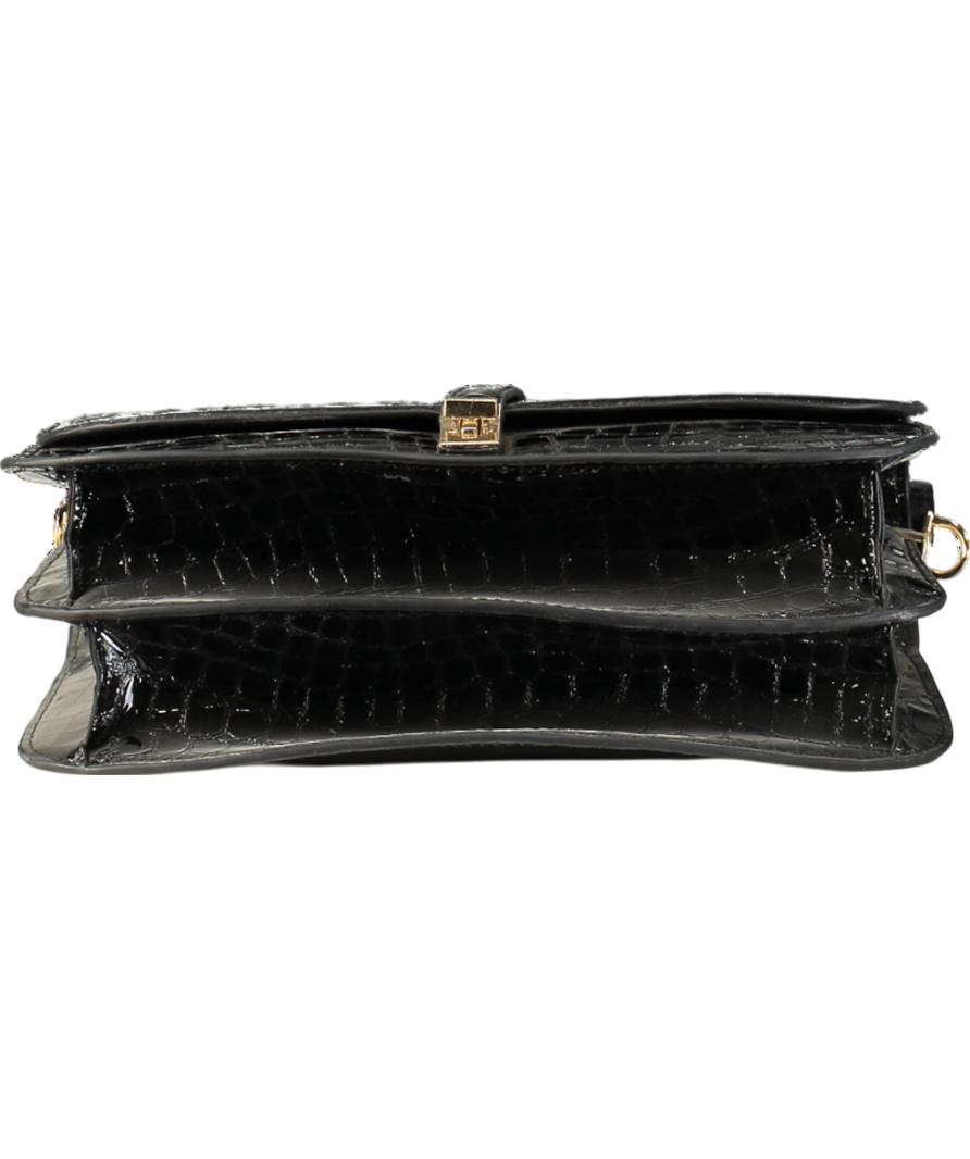 Hobbs Black Larissa Leather Crossbody Bag