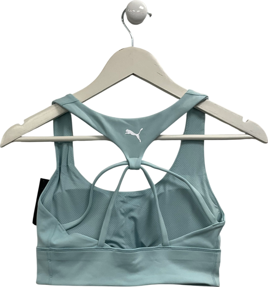 Puma Blue Evolve Longline Bra UK S