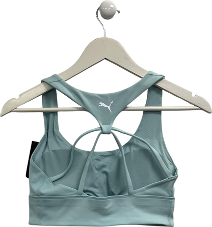 Puma Blue Evolve Longline Bra UK S