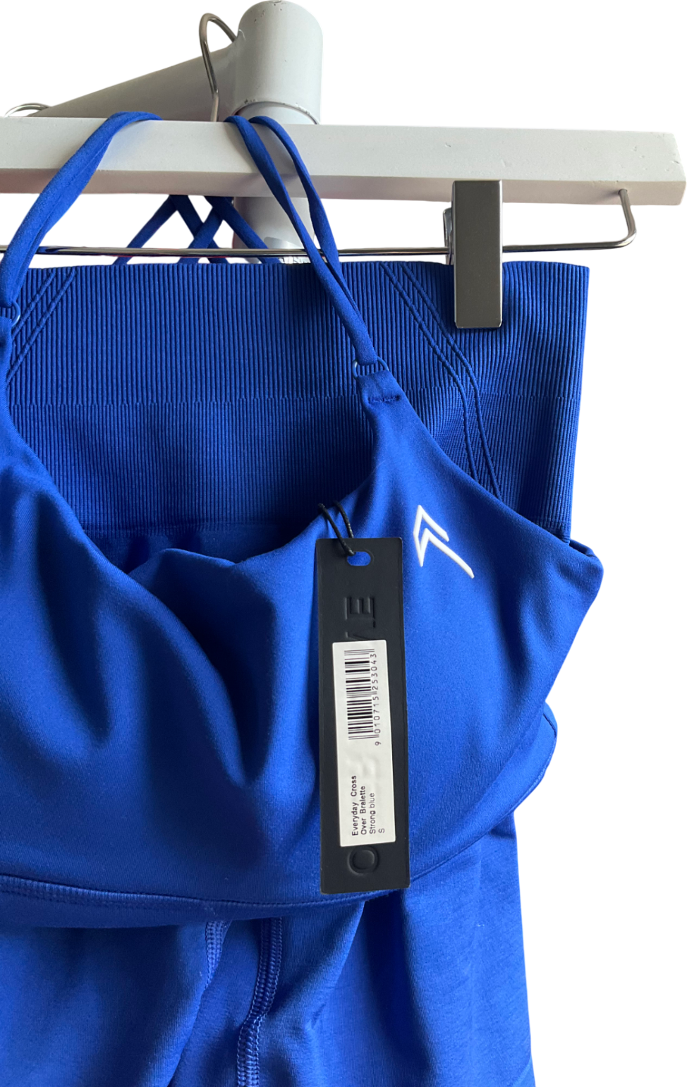 Oner Active Blue 2-piece Everyday Cross Over Bralette And Shorts set UK XS