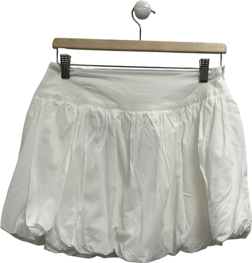 hiccup White Mini Ruffle Skirt UK 10