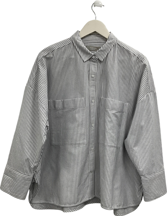 EVERLANE Grey The Boxy Oxford Shirt UK XL