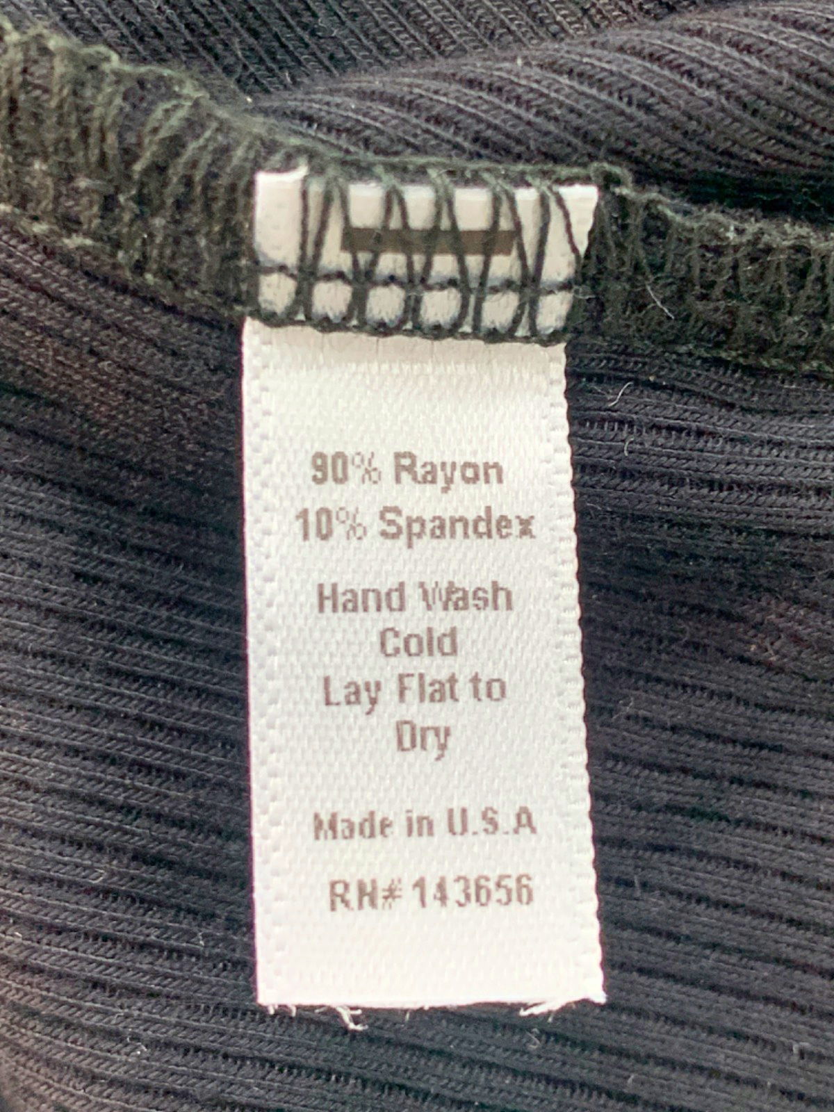 Joah Brown Black Ribbed Tank Top UK XS/S