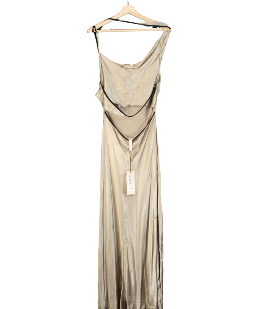 Bec + Bridge Beige Farah Cowl Dress UK 16