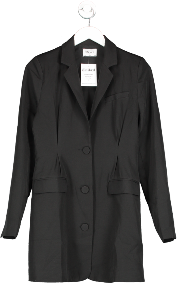 RNWY Black Blazer Dress UK M