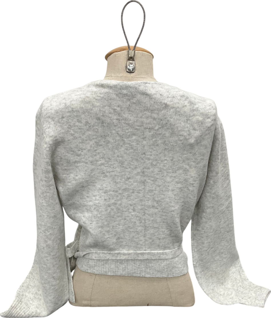 & Other Stories Beige Wrap Cardigan UK XS