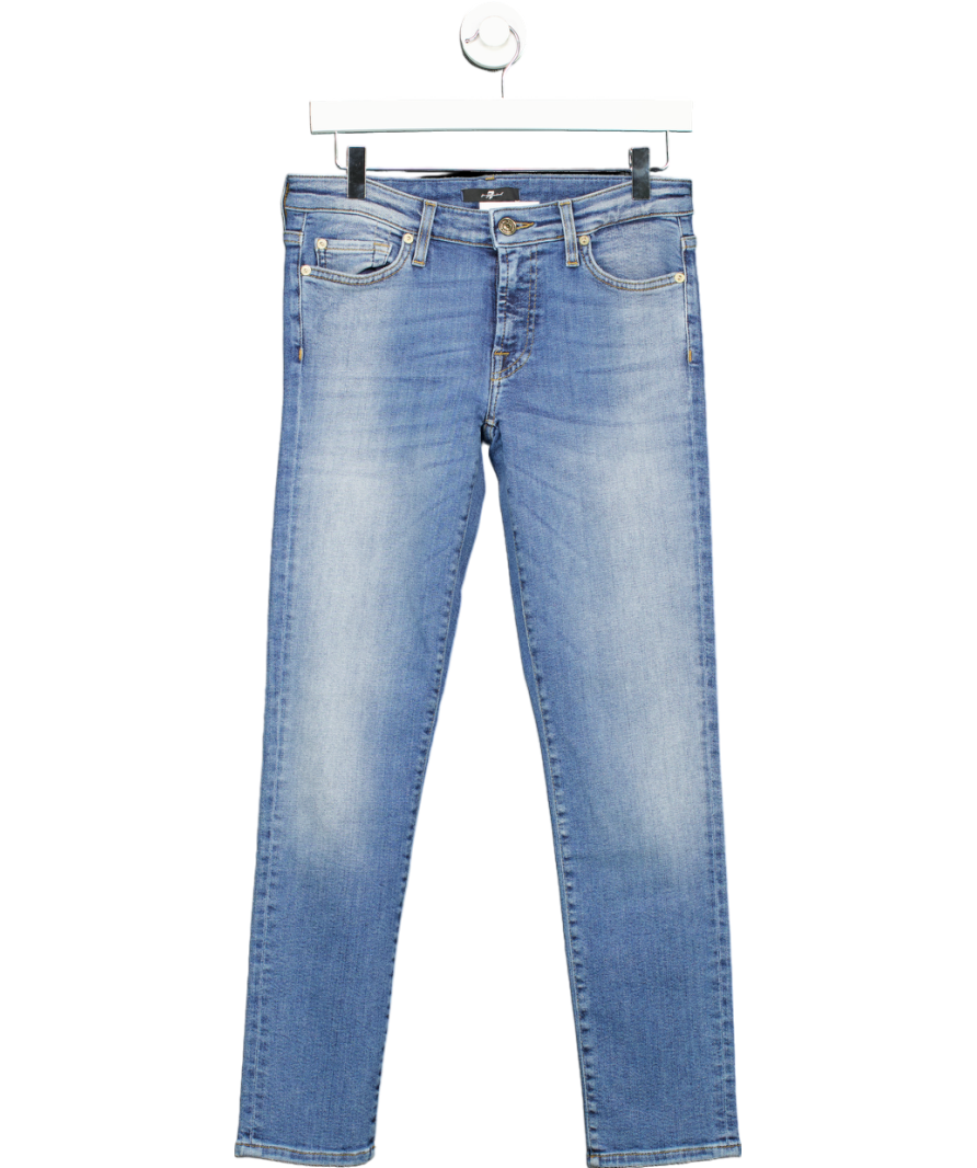 7 For All Mankind Blue The Skinny Slim Illusion Santa Monica UK 8