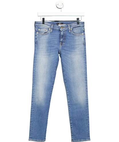 7 For All Mankind Blue The Skinny Slim Illusion Santa Monica UK 8