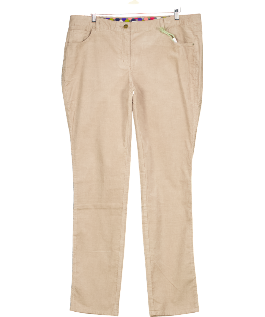 boden stone 5 Pocket Corduroy Slim Trousers UK 18 LONG