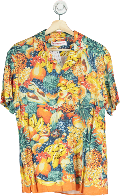 Orlebar Brown Multi-Coloured Travis Club Tropical Print Shirt UK L