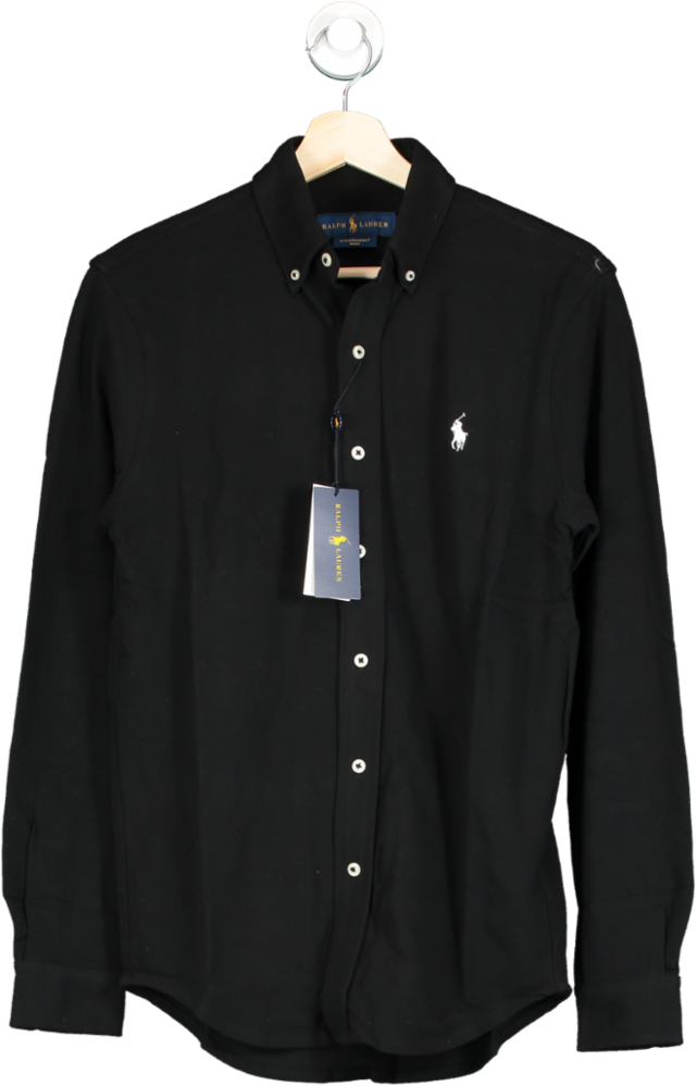 Polo Ralph Lauren Classic Black Long Sleeve polo jersey Shirt SZ XS