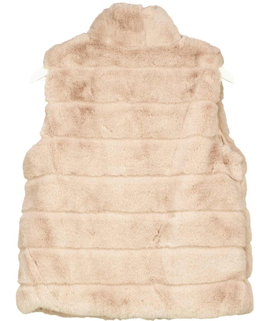 No1 George Street Beige Sienna Gilet Mink One Size