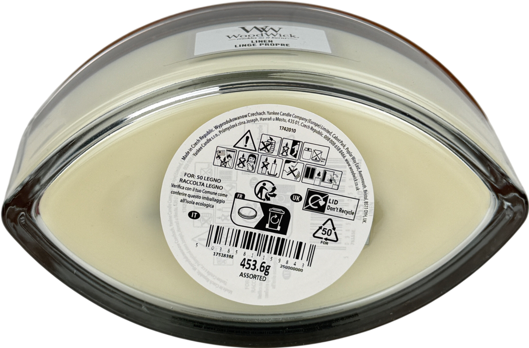 Woodwick White Linen Candle 453.6g One Size