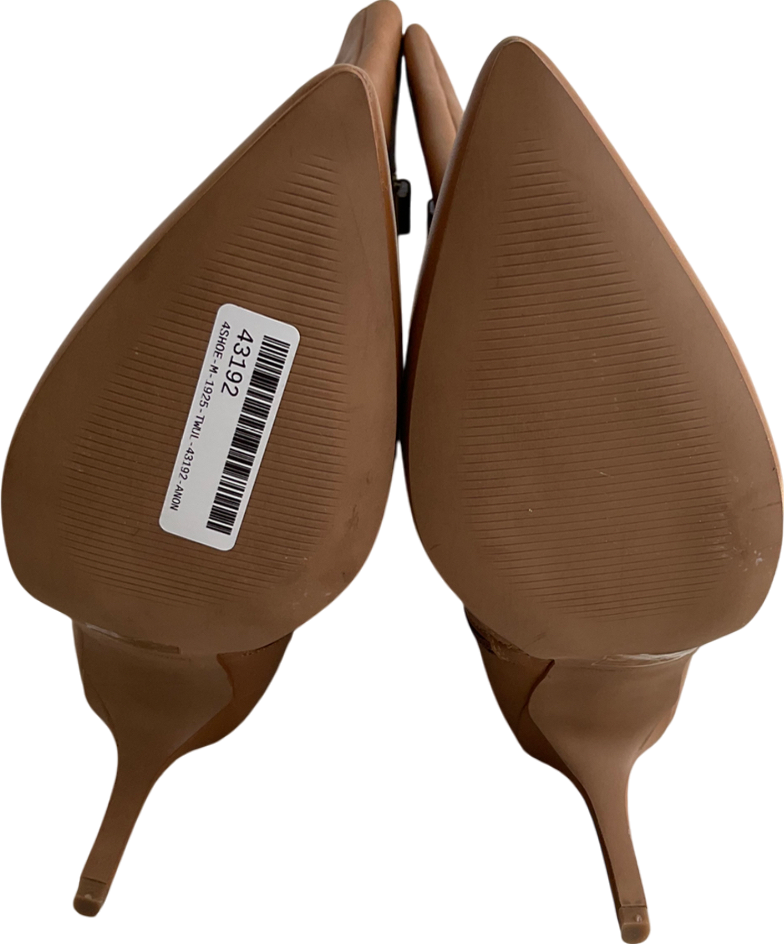 SOSANDAR Brown Stiletto Knee High Boots UK 6 EU 39 👠