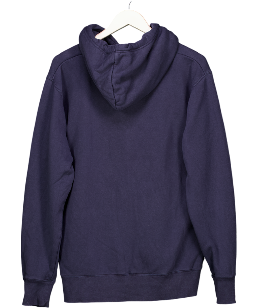 GANT Blue Embossed Hoodie UK M