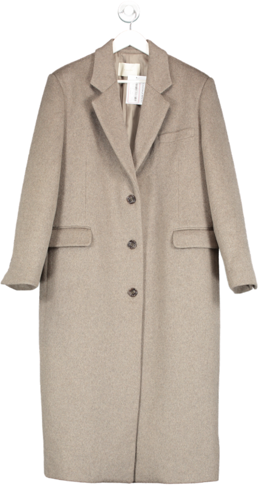 3.another Brown Long Wool Coat One Size