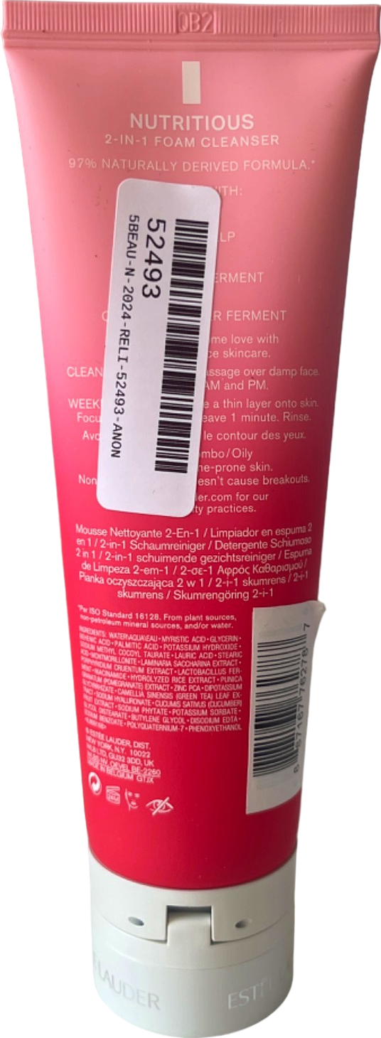 Estee Lauder Nutritious 2-in-1 Foam Cleanser No Shade 125ml